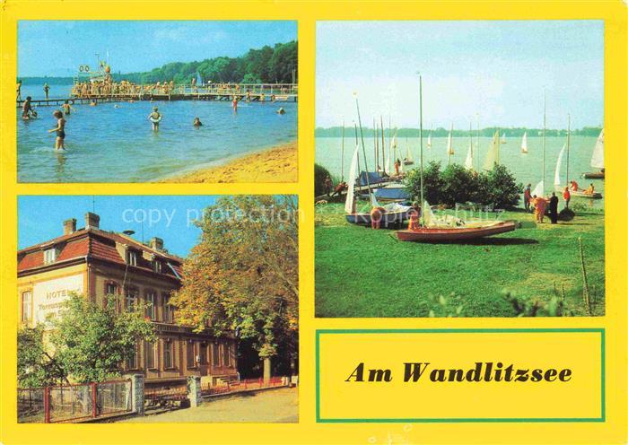 Wandlitz Barnim Brandenburg Wandlitzsee Strandbad Seglerhafen Hotel Terrassen am