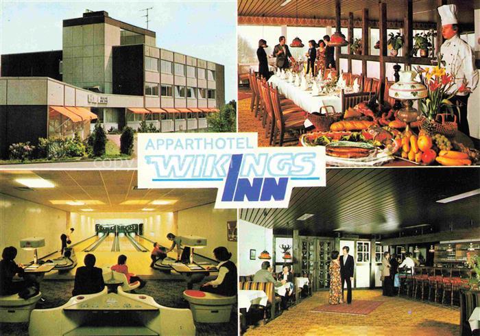 Wingst Cuxhaven Niedersachsen Apparthotel Wikings Inn Restaurant Buffet Kegelbah