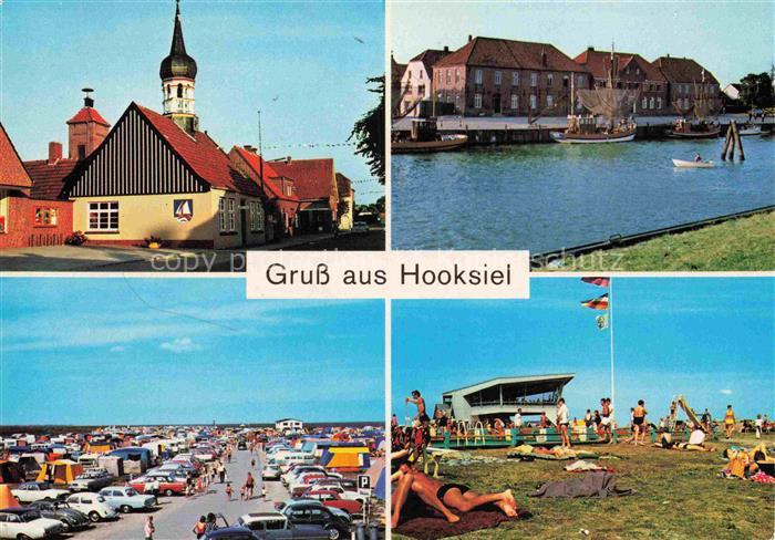 Hooksiel Nordseebad Wangerland Friesland Niedersachsen Kirche Campingplatz Stran