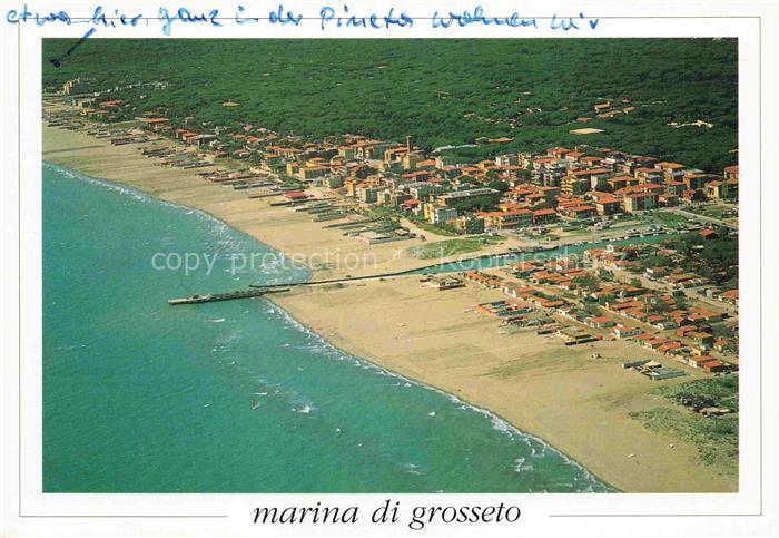 Marina di Grosseto Toscana IT Fliegeraufnahme