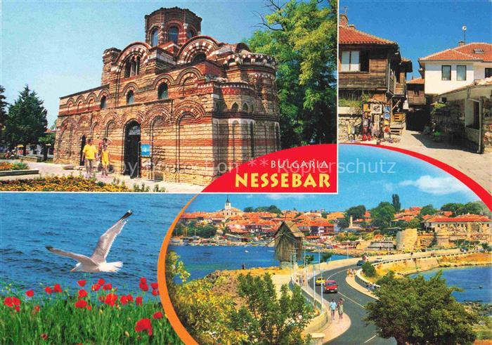 Nessebar Nessebyr Nessebre BG Christus Pantokrator Kirche Teilansichten Moewe