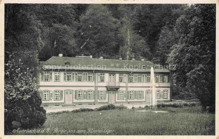 Auerbach Deggendorf Fuerstenlager Schloss Parkanlage Springbrunnen Baeume Villa