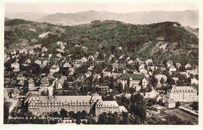 Bensheim Bergstrasse Hessen Fliegeraufnahme Ortsansicht Bergstrasse Wohnhaeuser