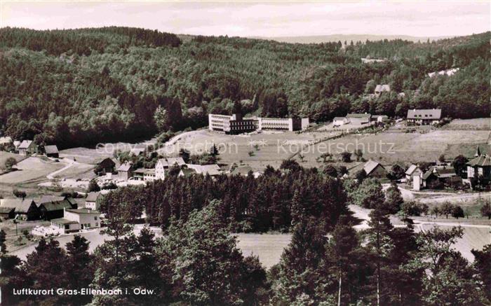 Gras-Ellenbach Grasellenbach Bergstrasse Hessen Hotel-Zur-Dorflinde Dorfansicht