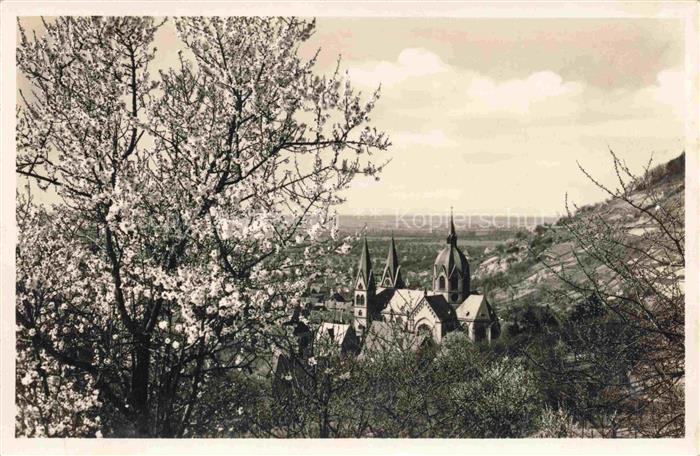 Heppenheim Bergstrasse Hessen Bergstrasse Kirche Kirchturm Kirschbluete Fruehlin