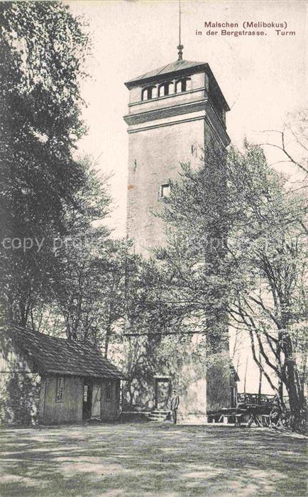Melibokus Bergstrasse Zwingenberg Hessen Melibokus-Turm Aussichtsturm Malschen B