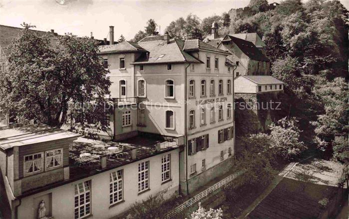 Lindenfels Odenwald Hessen St-Josephsheim Erholungsheim Odenwald Gebaeude Burgru