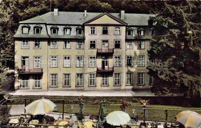 Schlangenbad Taunus Hessen Kurhaus Hotel Terrasse Sonnenschirme Garten Taunus Th