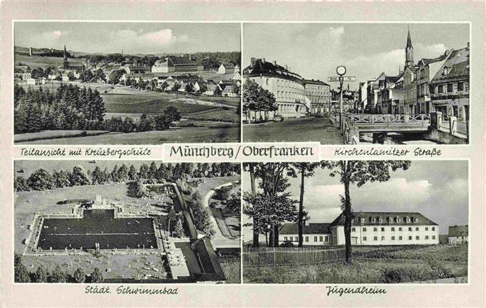 Grund Muenchberg Kreuzbergschule Kirchenlamitzer-Strasse Schwimmbad Jugendheim O