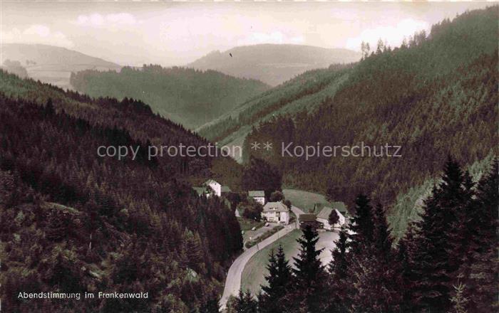 Schuebelhammer Schwarzenbach am Wald HOF Bayern Frankenwald Abendstimmung Tal Na