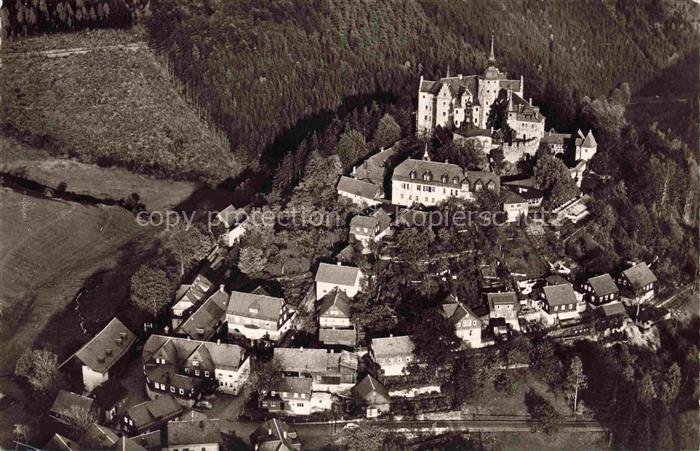 Lauenstein Oberfranken Ludwigsstadt Bayern Burg-Lauenstein Burganlage Bergkuppe