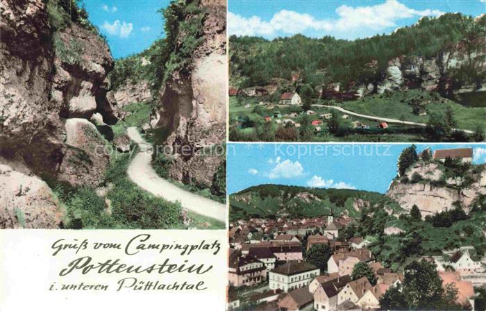 Weidmannsgesees Campingplatz-Pottenstein Puettlachtal Felsenschlucht Fraenkische