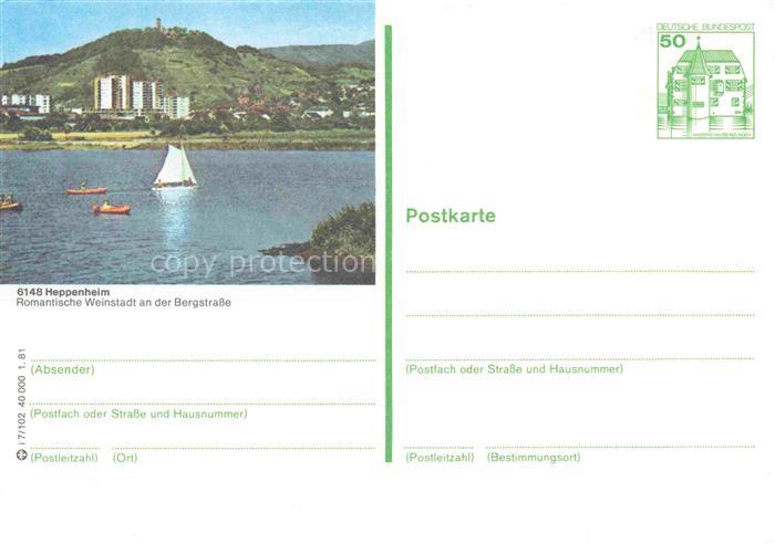 Heppenheim Bergstrasse Hessen Starkenburg Weinstadt Bergstrasse Segelboot Kanu F