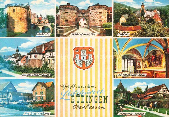 Buedingen Hessen Muehletor Jerusalemer-Tor Schloss Stadtmauer Schlossmuseum Klei