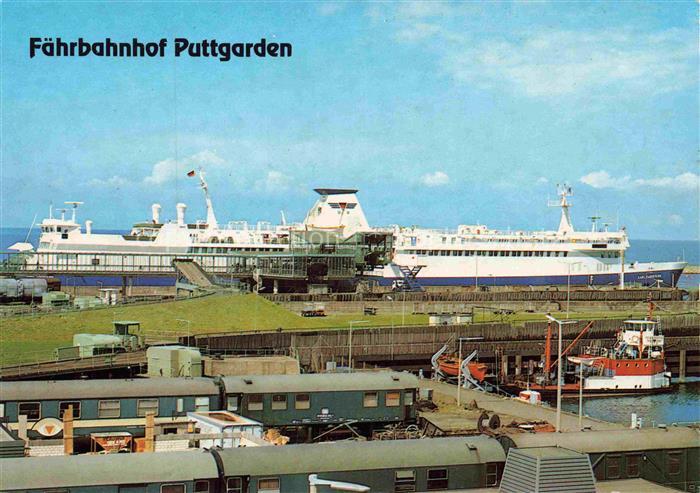 Puttgarden Fehmarn Schleswig-Holstein Faehrbahnhof Faehre Fehmarn Vogelfluglinie