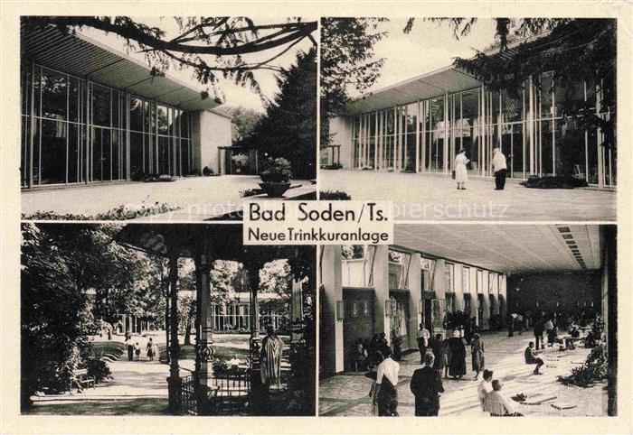 Soden Taunus BAD SODEN Trinkkuranlage Kurhaus Glasgebaeude Kurgarten Pavillon Tr
