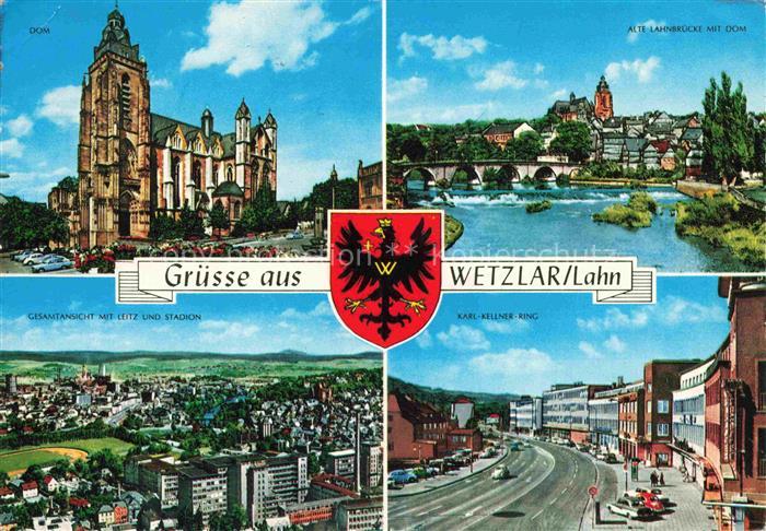 Dutenhofen Wetzlar Dom Alte-Lahnbruecke Lahn Karl-Kellner-Ring Leitz Stadion Wap