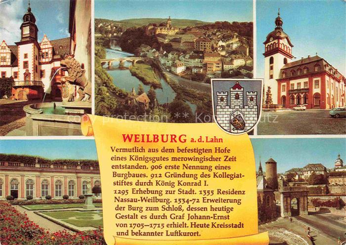 Bermbach Weilburg Hessen Schloss Lahn Stiftskirche Orangerie Stadtpanorama Stadt