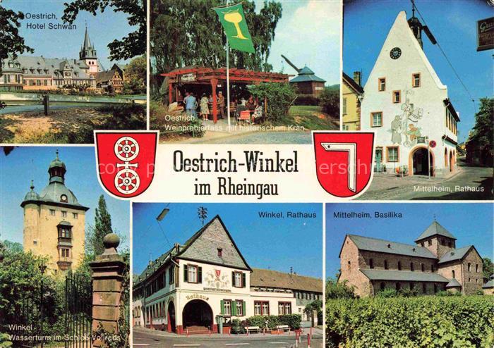 Winkel Oestrich-Winkel Rheingau Hotel-Schwan Weinprobierhaus Historischer-Kran R