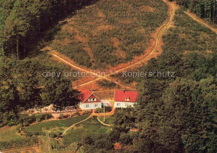 Salzschlirf Bad Waldgaststaette-Marienlust Biergarten Waldwege Laubwald Nadelwal
