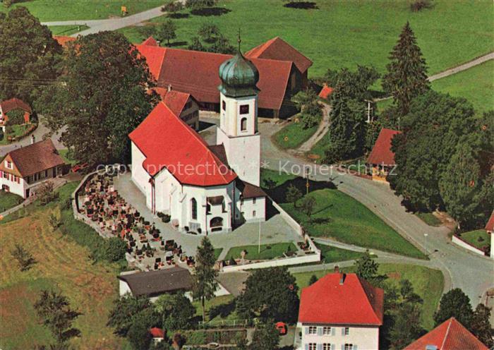 Maria-Thann Hergatz LINDAU Bayern Pfarrkirche Wallfahrtskirche Zwiebelturm Luftb
