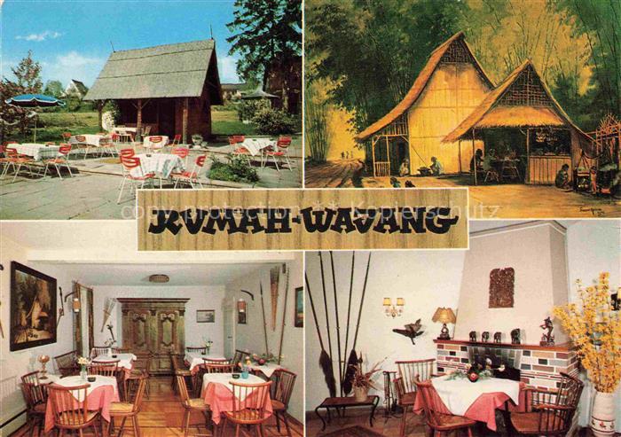 Wasserburg am Bodensee Bayern Rumah-Wajang Restaurant indonesisch Gartenterrasse