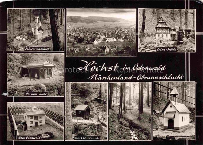 Hoechst Hoechst Frankfurt Main Schwanenschloss Erlen-Muehle Obrunn-Huette Haus-O