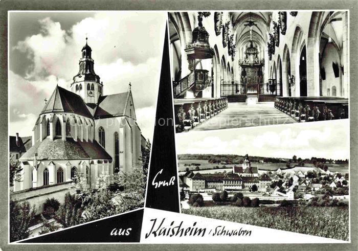 Kaisheim Klosterkirche Kircheninnenraum Orgel Altar Gotik Kloster Panorama Schwa