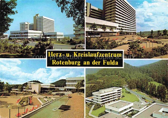 Rotenburg Fulda Hessen Herz-u-Kreislaufzentrum Klinik Hochhaus Luftkurort Fulda