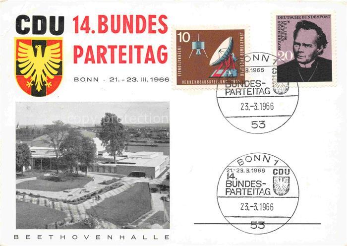 Lessenich BONN Beethovenhalle CDU Bundesparteitag Rhein Kongressgebaeude Baeume