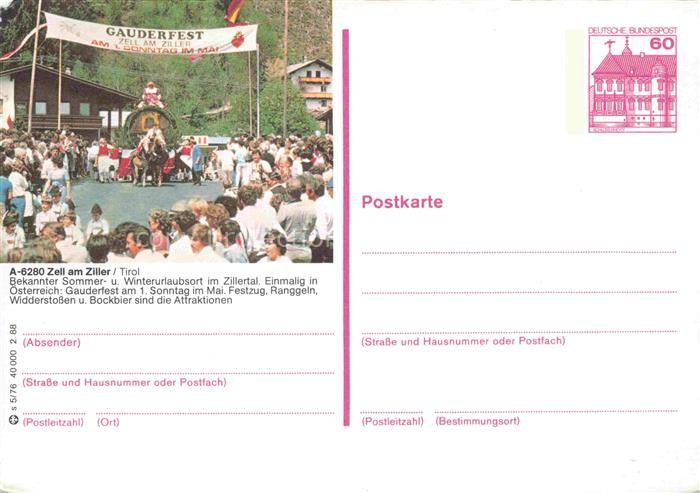 Zell am Ziller Zillertal Tirol AT Gauderfest Festzug Tracht Menschenmenge Ziller