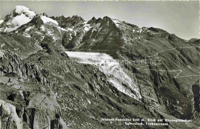 Gletscher Ferner Glacier Glaciar Ghiacciaio-- Passhoehe Rhonegletscher Galenstoc