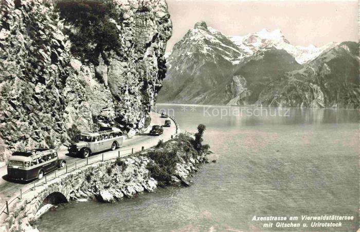 Postbus Postauto Omnibus Axenstrasse Vierwaldstaettersee Gitschen Urirotstock