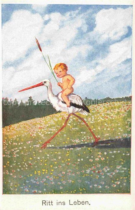 Verlag WS SB Nr. 5680 Storch Baby