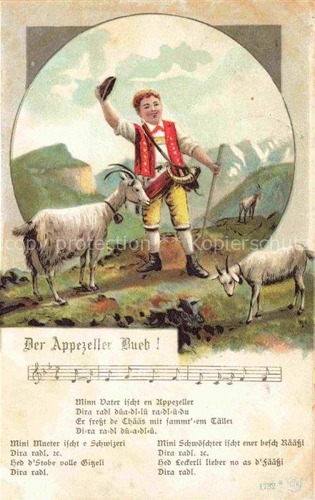 Ziegenbach Appenzeller Bueb Liederkarte
