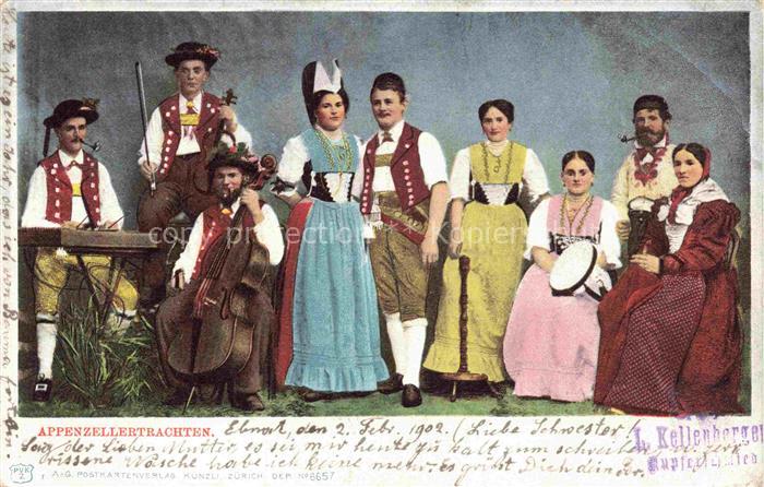 Trachten  Costumes-- Appenzeller Musikinstrumente