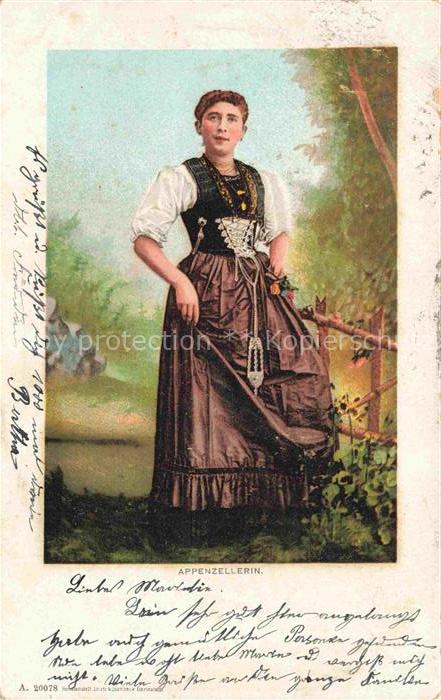 Trachten  Costumes-- Appenzellerin