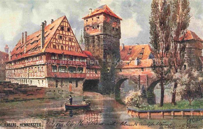 Verlag Tucks Oilette Serie Nr. 612 Nuernberg Henkersteg