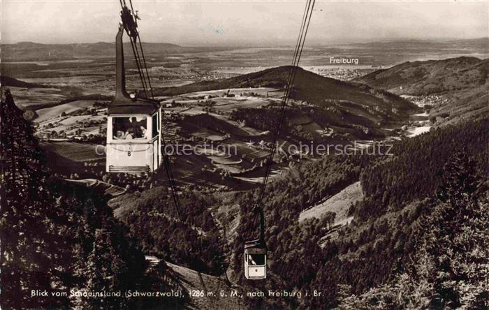 SEILBAHN Cable-Car Telepherique Schauinsland Freiburg i. Br.