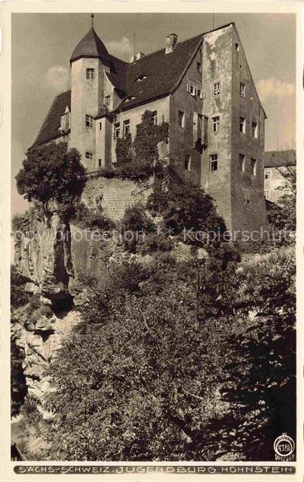 Foto Hahn Nr. 4180 Jugendburg Hochstein Saechs. Schweiz