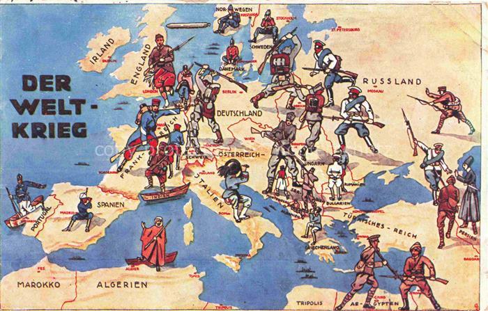 Politik Politics Politique-- Der Welt Krieg K. Essig Basel Nr. 74