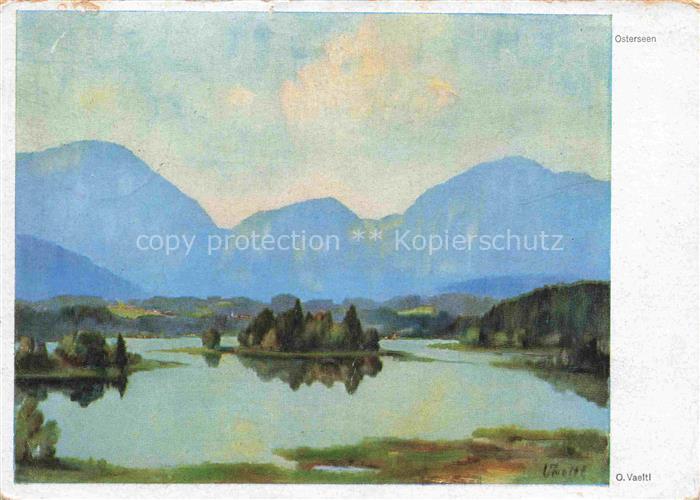 VAELTL Otto Kuenstlerkarte Osterseen