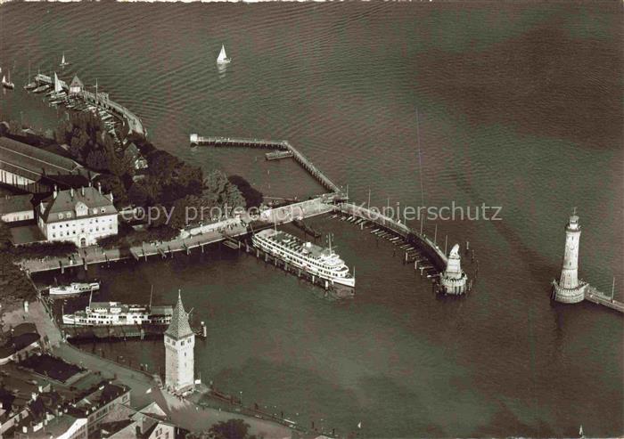 Leuchtturm Lighthouse Faro Phare-- Lindau Bodensee Schiffhafen Roemerbad Seglerh