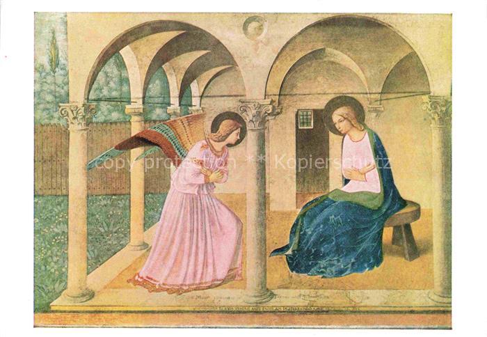 FIESOLE Fra Angelico de (1387-1455) Kuenstlerkarte Nr. 163 Verkuendigung