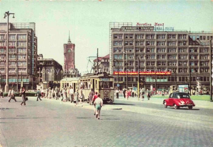 STRAssENBAHN Tramway-- Berlin Alexanderplatz