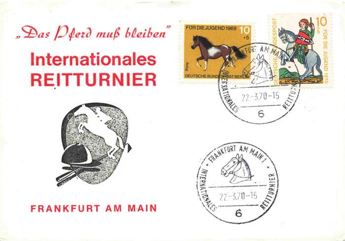 Pferdesport Pferderennen Reitsport Internationales Reitturnier Frankfurt am Main