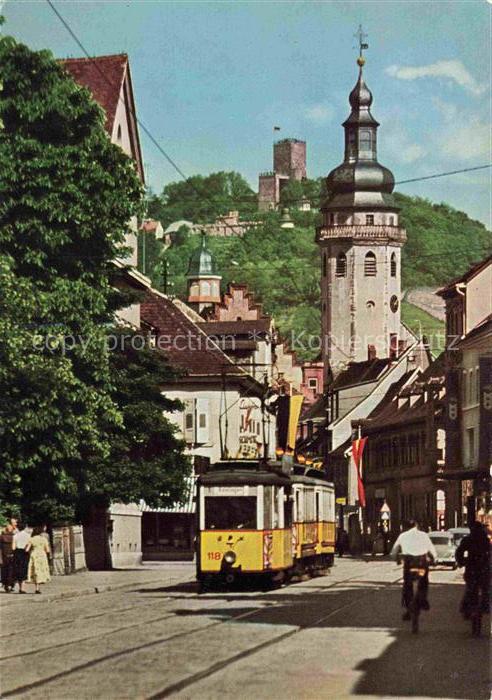 STRAssENBAHN Tramway-- Karlsruhe Durlach Pfinztalstrasse Turmberg