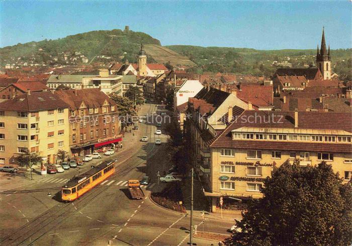 STRAssENBAHN Tramway-- Karlsruhe Durlach Pfinztalstrasse Turmberg