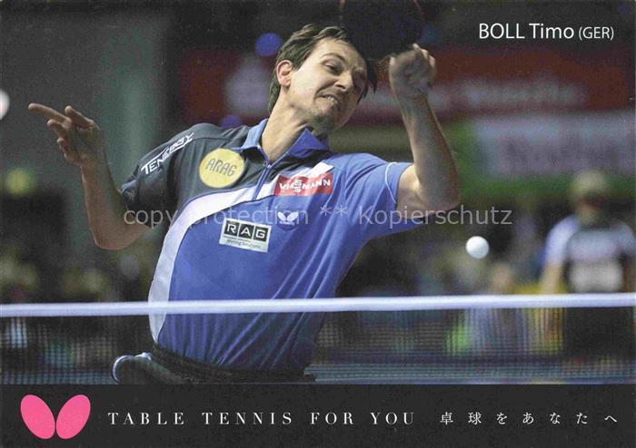 Tischtennis Table-Tennis Tennis de Table Ping-Pong-- Boll Timo