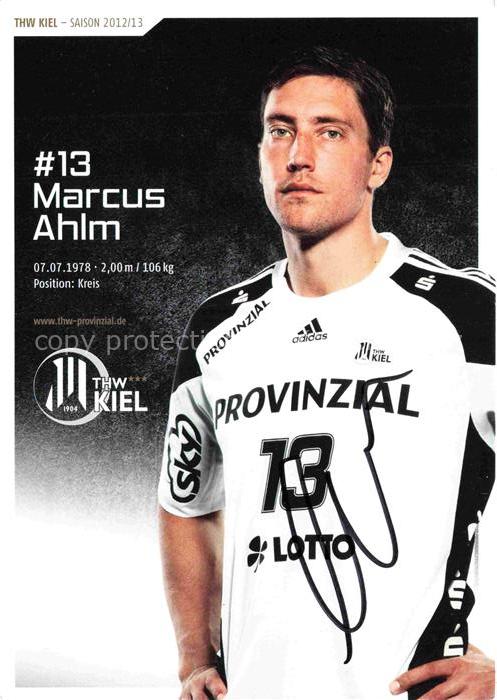 Handball Pallamano Balonmano-- Marcus Ahlm Autogramm
